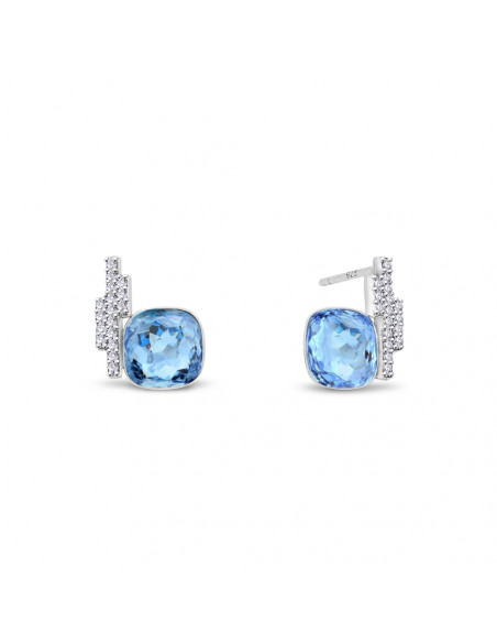 Boucles d'Oreilles Cloud Aquamarine