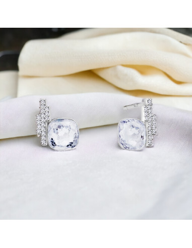 Cloud Earrings Crystal