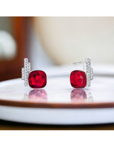 Cloud Earrings Scarlet