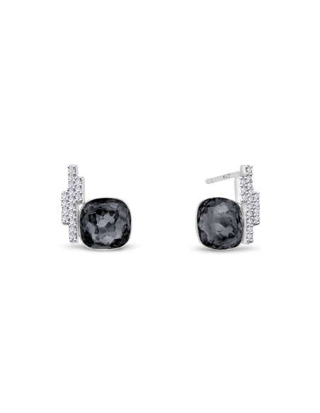 Boucles d'Oreilles Cloud Silver Night
