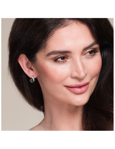 Boucles d'Oreilles Cloud Silver Night