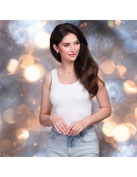 Boucles d'Oreilles Cloud Crystal Gold