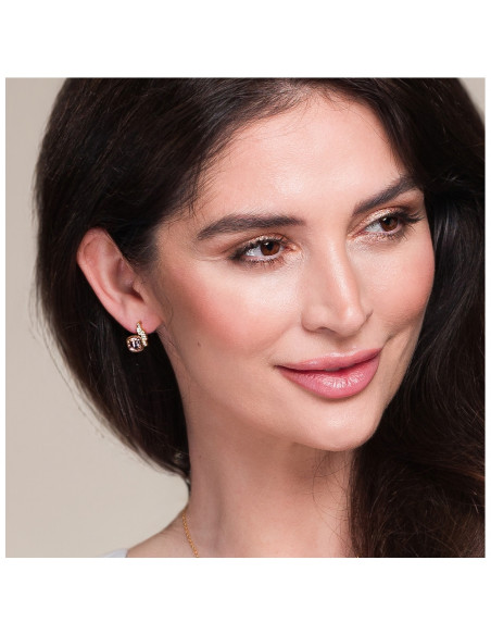 Boucles d'Oreilles Cloud Vintage Rose Gold