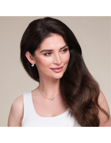 Collier Cloud Crystal Gold