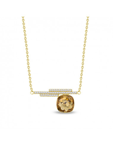 Cloud Necklace Light Colorado Topaz Gold