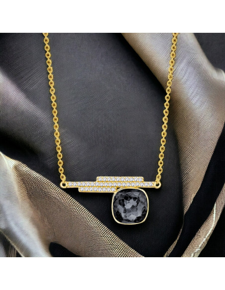 Collier Cloud Silver Night Gold