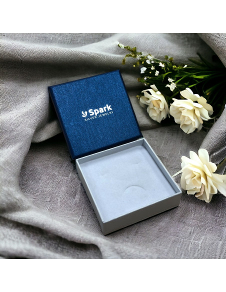 Bracelet en argent SPARK Jasmine avec agate verte et cristaux