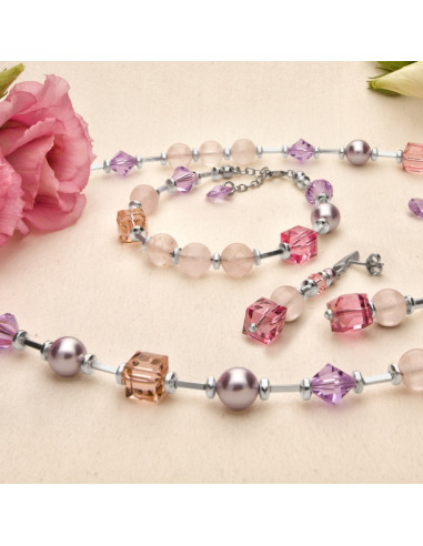 Bracelet SPARK Jasmine Quartz Rose