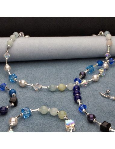 SPARK silver necklace Jasmine with...