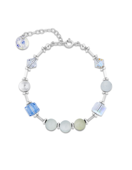 SPARK silver bracelet Jasmine with Blue Morganite