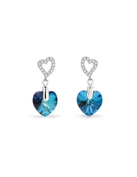 Silver Earrings SPARK Amore Bermuda Blue