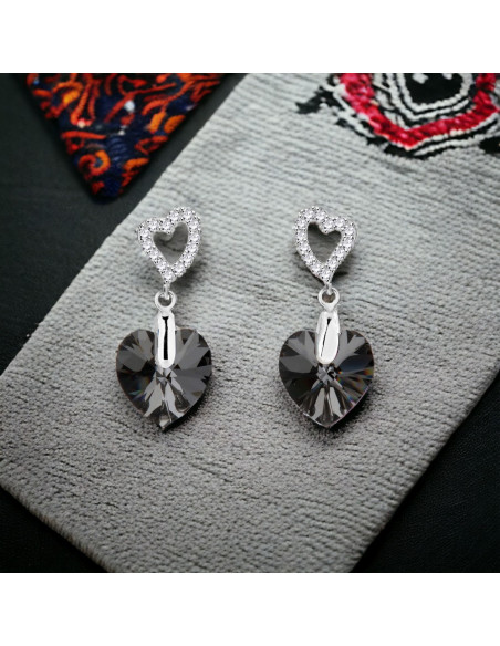 Boucles d'oreilles SPARK Amore Silver Night