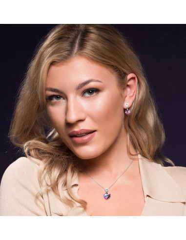 Silver Earrings SPARK Amore Vitrail...