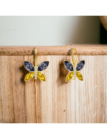 Boucles d'oreilles Imago Long Sunflower Gold