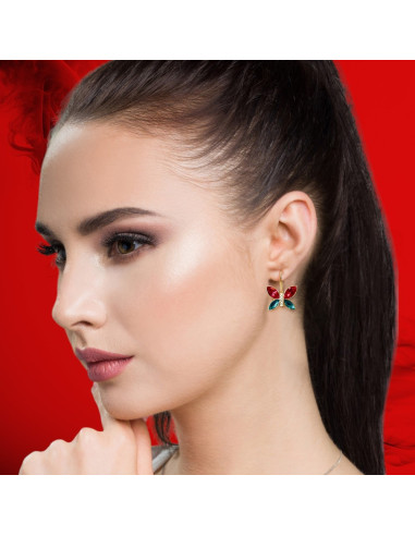 Boucles d'oreilles Imago Long Scarlet...