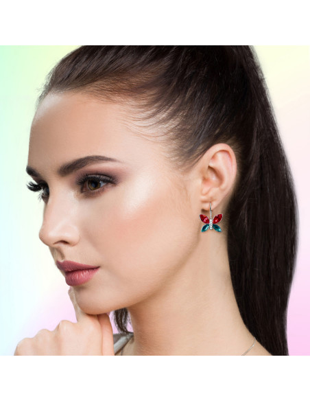 Imago Long Earrings Scarlet