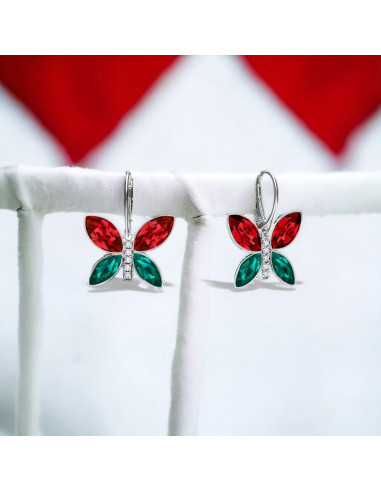 Boucles d'oreilles Imago Long Scarlet