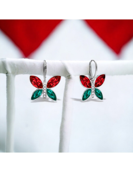 Boucles d'oreilles Imago Long Scarlet