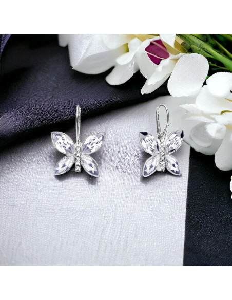 Boucles d'oreilles Imago Long Crystal