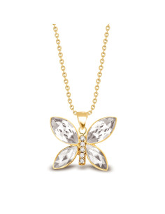 Imago Necklace Crystal Gold