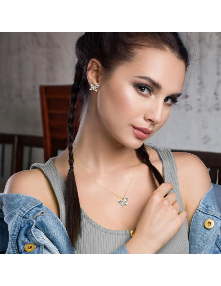 Collier Imago Crystal Gold