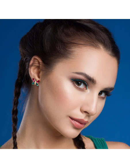 Boucles d'oreilles Imago Scarlet Gold