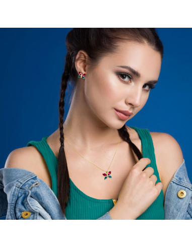 Boucles d'oreilles Imago Scarlet Gold