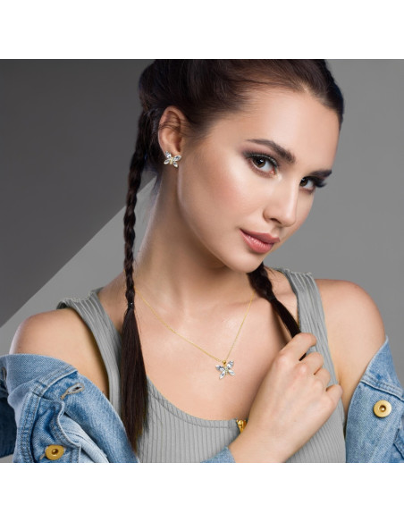 Boucles d'oreilles Imago Crystal Gold