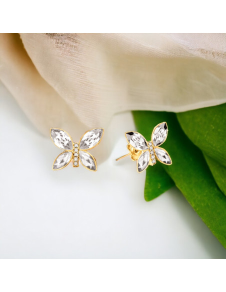 Boucles d'oreilles Imago Crystal Gold