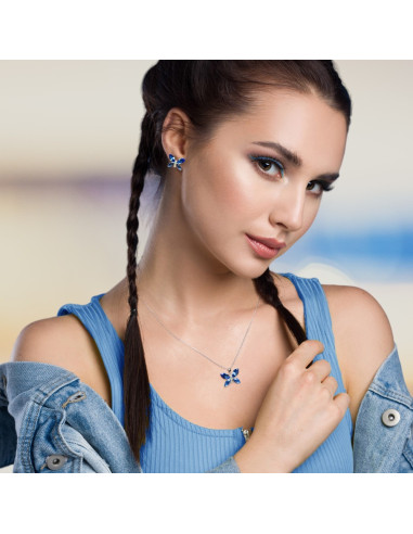 Kolczyki Imago Sapphire na sztyfcie,...