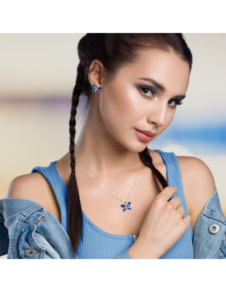 Kolczyki Imago Sapphire na sztyfcie, marka SPARK