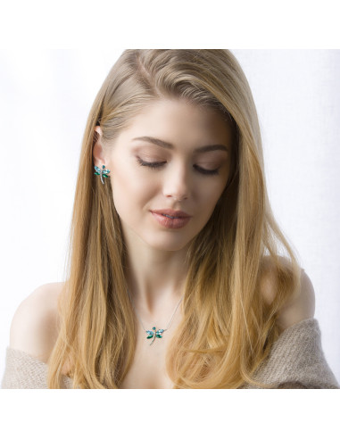 copy of Collier Dragonfly en argent,...