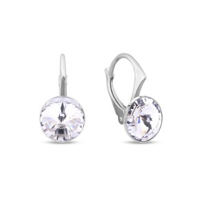 Boucles d'oreilles Spark Firefly avec cristaux blancs