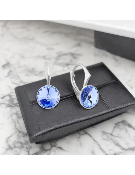 Boucles d'oreilles Spark Firefly avec cristaux bleus