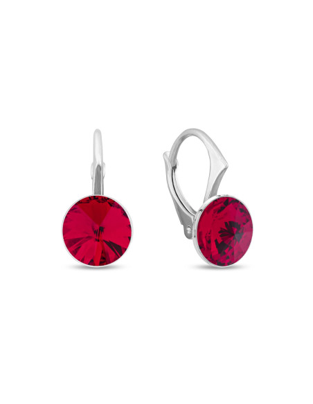 Boucles d'oreilles Spark Firefly avec cristaux rouges