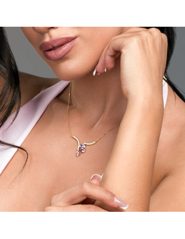 Collier Flora de SPARK en cristaux...