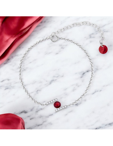 Bracelet en argent CHATON avec...