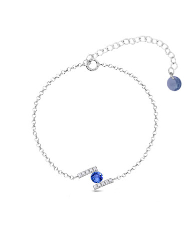 Bracelet en argent CHATON avec...