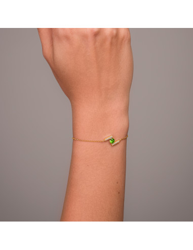 Gold-plated silver bracelet CHATON...