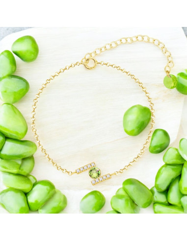 Gold-plated silver bracelet CHATON...