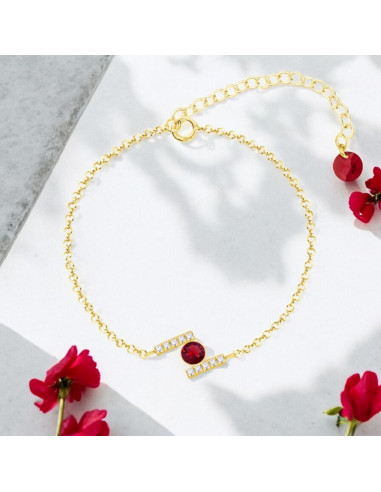 Gold-plated silver bracelet CHATON...