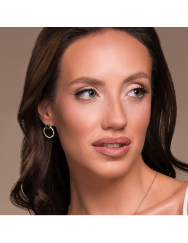 Srebrne kolczyki STARDUST ze...