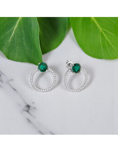 Srebrne kolczyki STARDUST ze...