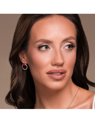 Srebrne kolczyki STARDUST z...