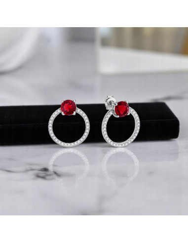 Srebrne kolczyki STARDUST z...