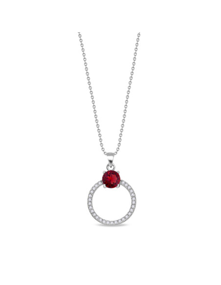 STARDUST necklace with red crystal