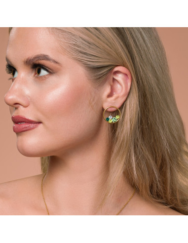 Circle of Life Earrings, goldplated...