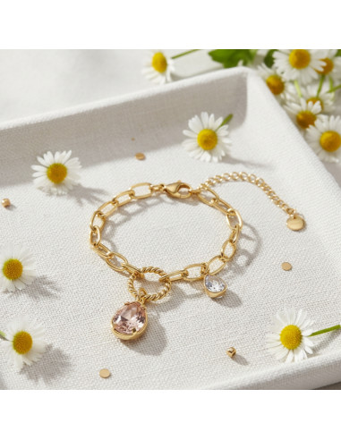 Illusion bracelet in gold-plated...