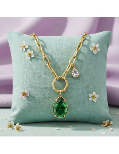 ILLUSION gold-plated necklace with...