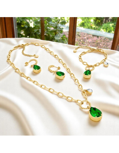 ILLUSION gold-plated necklace with...
